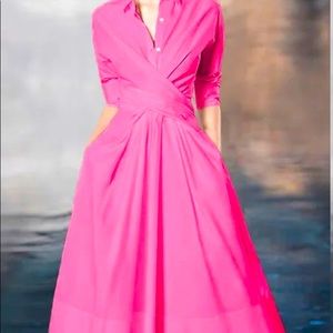 NWT bright pink shirt dress. Love it, but too small. Bought @ Stylewe.